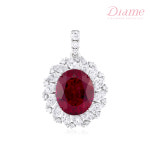 DIAME DIAME 아이리스 오르토 랩그로운 루비 펜던트 FGDGM1216WRLAB