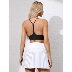 ATTRACO 여성 메시 테니스 스커트 하이 웨이스트 골프 코트 플로피 피클볼 쇼트 1 Small