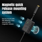 IASUS 초박형 오토바이 헬멧 블루투스 헤드셋 - 투명 모드 IP65 방수 XS2 1R 드롭인 오디오 오토바이 자전거 스노보드 스키용 5 2 스피커