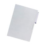 리히트 러브 클리어 파일 입체 표제가 폴더 5장입 유백 G6305-1