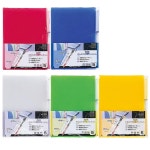 리히트 러브 클리어 파일 입체 표제가 폴더 5장입 유백 G6305-1