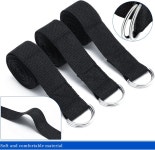 필라테스 체육관 운동을 위한 안전한 조절 가능한 D 링 버클이 8피트 요가 운동용 6개 스트랩 밴드 운동 피트니스는 앉는 자세를 개선합니다