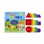 종이나라 어린이종이접기 유치원종이접기 도형 색종이 세트 10P