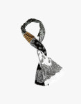 크루치 Paisley x 3 Scarf charcoal 000001