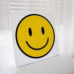 아란아트 아란아트 행복을 부르는 스마일 그림 패브릭 액자 카페 거실 인테리어 01 꽉찬 스마일1 02 정사각형 7호 45x45 cm