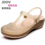 여성 JDOV 여름 젤리슈즈 홀슈즈 35 티골드 J7001