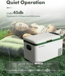 A-프리미엄 12볼트 냉장고 28QT 26 1L 휴대용 자동차 쿨러 -4 F 68 F 냉동고 고속 냉각 12 24V DC 110 240V AC로 캠핑 RV 로드 트립 트럭