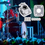 드럼 세트용 BQLZR 아연 합금 톰 심벌 홀더 클램프 베이스 마운트 브래킷