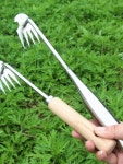 Haeif 민들레 풀뽑는도구 제거기구 잡초 포크 쇠자루 사각철손잡이 품