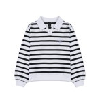 제이씨비 애플핑크 JCB NC엑스코점 카라 스트라이프 맨투맨 JBK8-T143-GSW 140