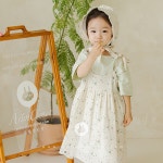 6차제작중 그녀와 작은 발걸음 맞추기 - baby organic style flower cotton long dress