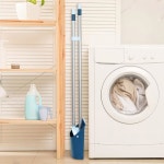 가정 실내 주방 사무실 로비 바닥 청소를 위한 52 길이의 확장 가능한 손잡이가 SONCAL 스탠딩 더스트팬과 빗자루 세트