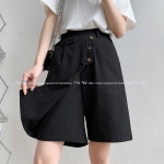 신이SH 더블샵 큰언니 날씬한 하이웨이스트 여름 5부 반바지 반치마바지 M