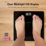 체중 감량을 위한 NUTRI FIT 디지털 욕실 저울 50g 0 1파운드 불일치 선명한 백라이트 LCD 디스플레이 스텝온 기술 2 AA 배터리... 