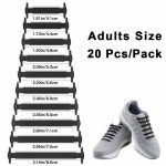 와 성인을 위한 호마르 노 타이 신발끈 신축성 실리콘