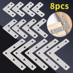 코너 코드 고정 브래킷 직각 가구 패스너 테이블과 의자 안정화에 1 40mm-8pcs