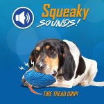 너프 개 타이어 삐걱거리는 축구 야외 장난감 중대형 품종을 위한 6 파란색 Durable