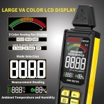 EMF 검출기 MESTEK 5 in 1 미터 방사선 전기장 무선 주파수장 온도 자기장 강도 측정기 충전식 리더 홈 검출 유령 사냥 ellow EMF02R-Y