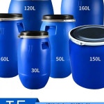 젓갈통 플라스틱 원형 벌크통 대형 짬통 젓갈 발효통 1 특두께 30L 플랜지 배럴