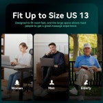 발바닥 근막염 신경병증 리모컨 최대 13 사이즈 아빠 엄마를 위한 선물 온열 발 온열기용 열압착 진동 시아츠 마사지기 스네일락스 Dark