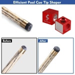 신실비 수영장 큐 팁 셰이퍼 5 in 1 도구 당구장 액세서리 5 in 1