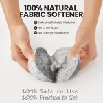 42피스 울 드라이어 볼 세트 40 재사용 가능한 40개와 머슬린 백 2개 세탁 패브릭 유연제 주름 방지 정전기 에너지 시간 절약 32