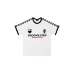 GROOVESTEP 삼선 아멜리아 오버핏 라운드 반팔 티셔츠 매장상품 S0031 S0217