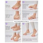 한 발을 위한 요토티 풋 아치 트레이너 지지 강화 가정 헬스장용 휴대용 중족골 운동 보조기