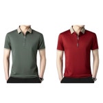 1 1 남성 반팔 티셔츠V-9 그린