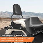 소프트테일 로우 라이더 FXLR FXLRRS FXLRST 스포츠 글라이드 FLSB 용 도킹 하드웨어 키트가 장착된 AUFER 업라이트 조수석 등받이... 