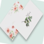 수채화 캘리엽서 2종 SET 컬러다양 기념일 감사전달