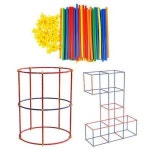48만들기대장 칼라스틱막대블럭 100PCS 창의교구 XBK8J967