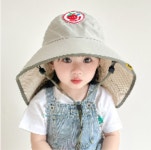 아동모자 자외선 어린이 모자 아기모자 썬캡 여름용 해빛 가리개 유야용 비치모자 KC인증