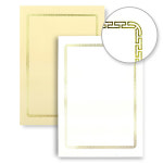 금박 무지 상장용지 180g 50매 3호 화일지 A4 졸업장 수료증 임명장 인쇄용