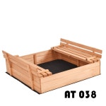 야외 모래 놀이장 원목 샌드박스 모래풀 주택 뚜껑 도구 샌드 모래밭 촉감 수출 원목 샌드풀 1개