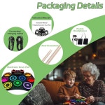 헤드폰이 장착된 휴대용 전자 드럼 세트 초보자를 위한 9패드 패드 - 남학생을 홀리데이 생일 크리스마스 선물 G6009