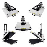 티셔츠용 컬러서브 열 프레스 기계 15x15 디지털 산업 클램셸 전사 승화 인쇄 흰색