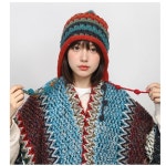 손뜨개니트모자 여성숏비니 벙거지모자 방울털모자 겨울모자
