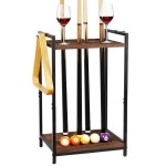 졸렌소이 풀 스틱 홀더 큐 랙 당구장 클럽 테이블 액세서리용 당구 랙 토치 10홀