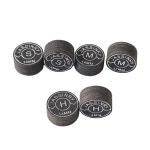 6pcs 25pcs Jassinry 당구 큐 팁 10 레이어 돼지 가죽 컬러 스틱 S M H 풀 악세사리의 경도