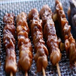 스토어픽시 분식집 숯불 닭다리살 왕 닭꼬치 2 4kg 120gX20개 X4봉