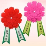 가정의달 카네이션 펠트 브로치 3인 만들기 DIY 키트