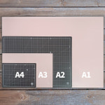 양면 슬림 커팅매트 핑크n화이트 A3