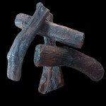 모닥불 숯 모형 벽난로 발광 세트 숯불 소품 장작불 플러그인 5개 장식용 비발광 수지 가목 한 개비 5개부터