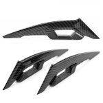 2Pcs 오토바이 Winglets 전면 스포일러 공기 역학적 날개 세트 접착 장식 스티커와 고정 바람