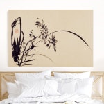 난초 대나무 국화 매화 꽃 그림 매란국죽 사군자 동양화 수묵화 캔버스 액자 44 난초와 국화1 캔버스액자