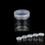 투명플라스틱용기 악세사리보관함 약케이스 PE용기 알약통 원형투명케이스 - 1개
