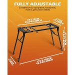 STRICH 접이식 피아노 키보드 스탠드 - 조절 가능하고 휴대하기 쉬운 헤비 듀티 음악 54 61 88 키 전기 디지털 피아노에 적합 튼튼한... 