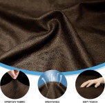 프르스투브 의자 커버 4피스 리클라이너 1인승 포켓 스판덱스 패브릭 가구 커버 리클라이너 커피 가죽 룩 슬립커버