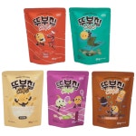 고소하고 담백 달콤한 두부스낵 5종 혼합칩 50g 스낵 과자 쿠키 크래커 두부과자 두부칩 간식 40개